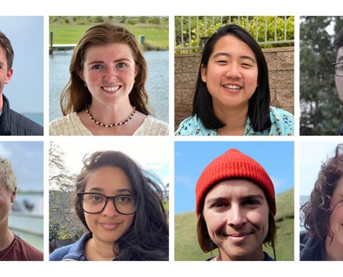 Eight NMFS-Sea Grant Joint Fellows' headshots.