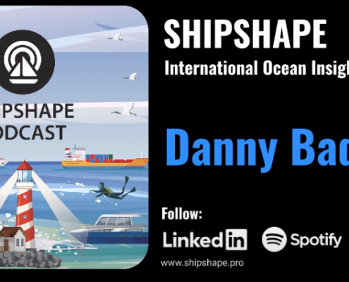 SHIPSHAPE Podcast graphic showing episode speaker Danny Badger