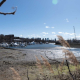 The view down Island End River, which marks the boundary between Chelsea and Everett.