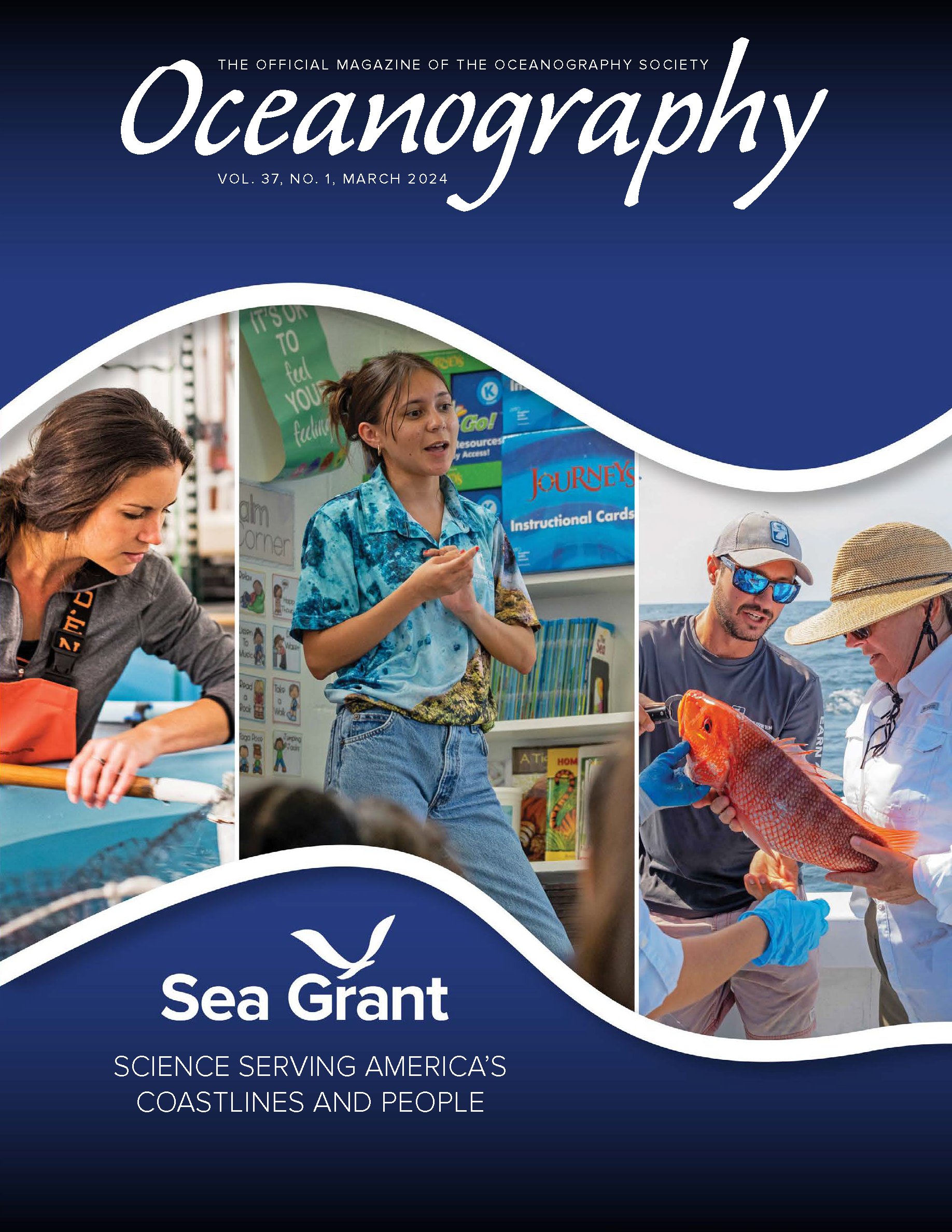 Cover of special Sea Grant issue of Oceanography