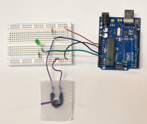 Photograph of actual test circuit